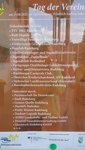 Der Dank gilt allen Vereinen, Helfern und Sponsoren.