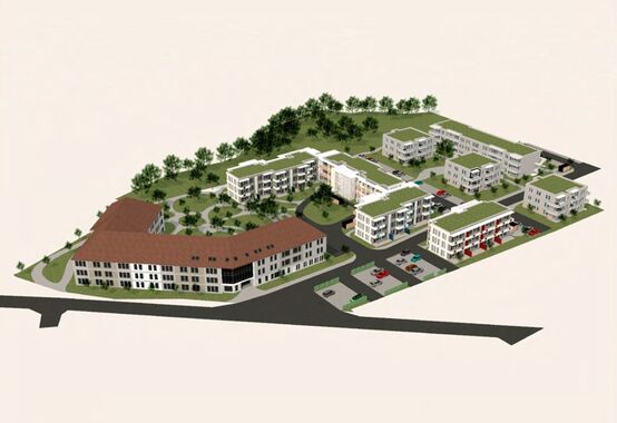 Ansicht des Quartiers Hofwall