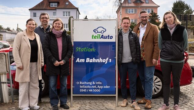 Eröffnung der neuen Station am Bahnhof in Moritzburg, Foto: René Paritschkow
