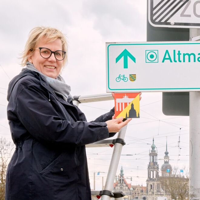 Tourismusministerin Barbara Klepsch, Foto: ADFC Sachsen