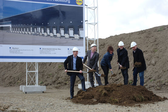 Spatenstich für das neue Lidl-Logistikzentrum