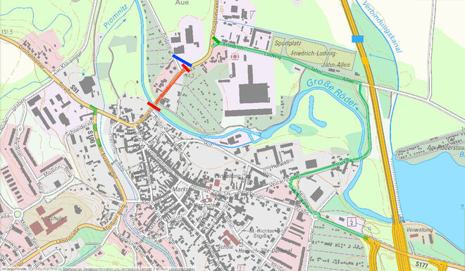 Kartengrundlage: (c) Geoportal des Landkreises Meißen