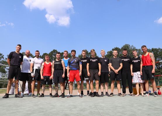 Alle Teilnehmer der Boxkämpfe