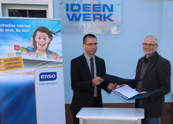 Dr. Frank Arnold, ENSO, und Klaus Kroemke, Ideenwerk