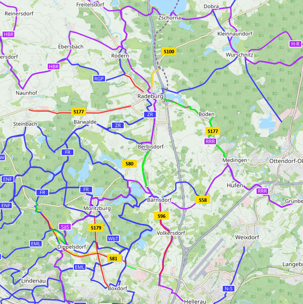 Radwegenetz Radwegenetz