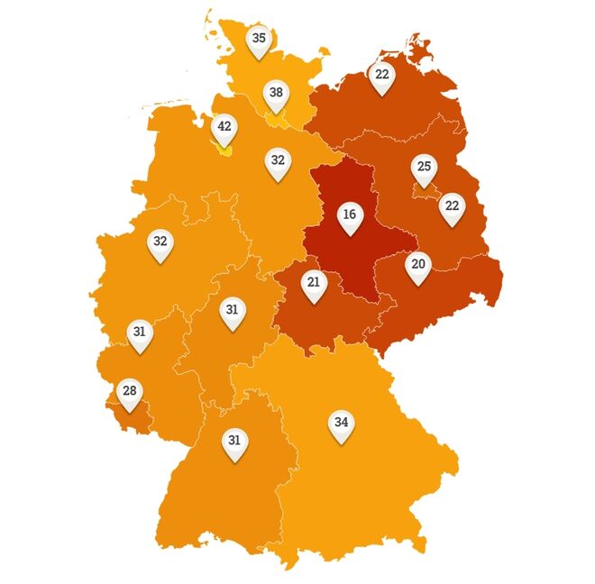 Frage nach der Zufriedenheit während der Coronakrise.