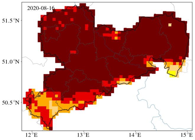 Grafik: © UFZ-Dürremonitor/ Helmholtz-Zentrum für Umweltforschung.