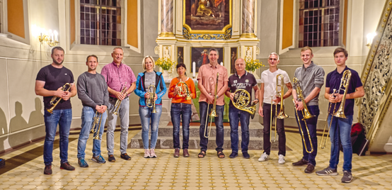 Der Posaunenchor in heutiger Besetzung