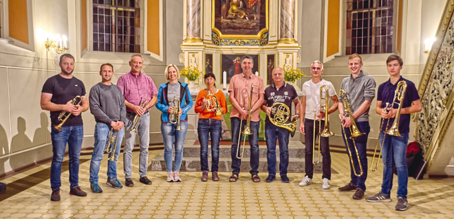 Der Posaunenchor in heutiger Besetzung