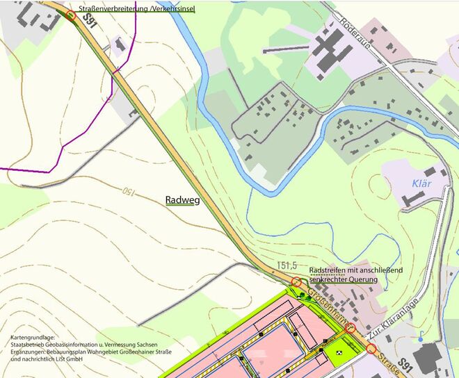 Geplanter Radeweg Radeburg – Rödern