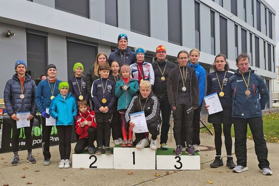 Radeburgs Sieger und Platzierte Rollskicup Gesamtwertung 2023. Foto: SG Klotzsche