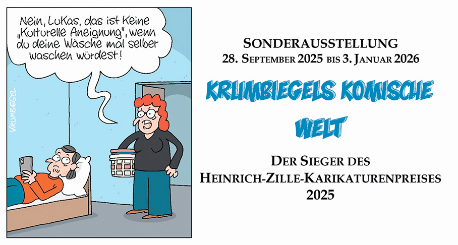 Exposition spéciale Heinrich-Zille Winner Caricatur Award 2025-UWE KRUMBIEGEL